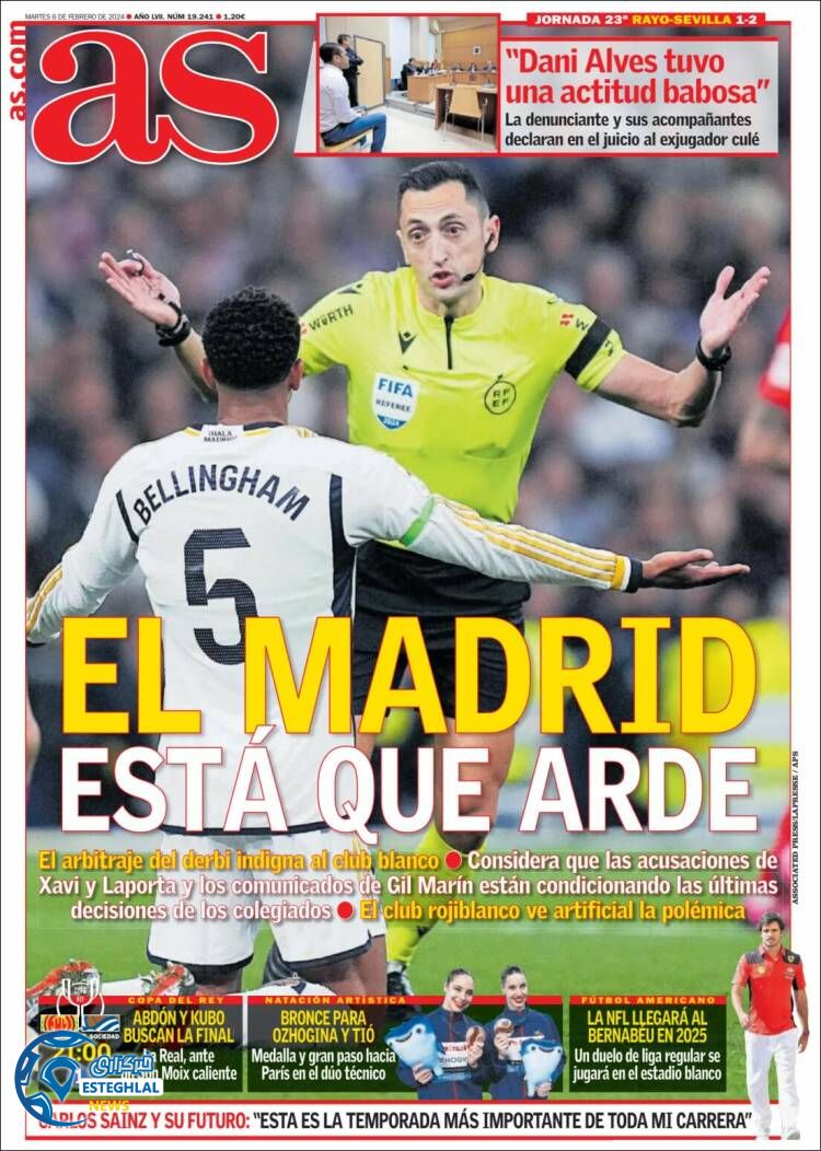 روزنامه ورزشی آ اس سه شنبه 17 بهمن 1402 