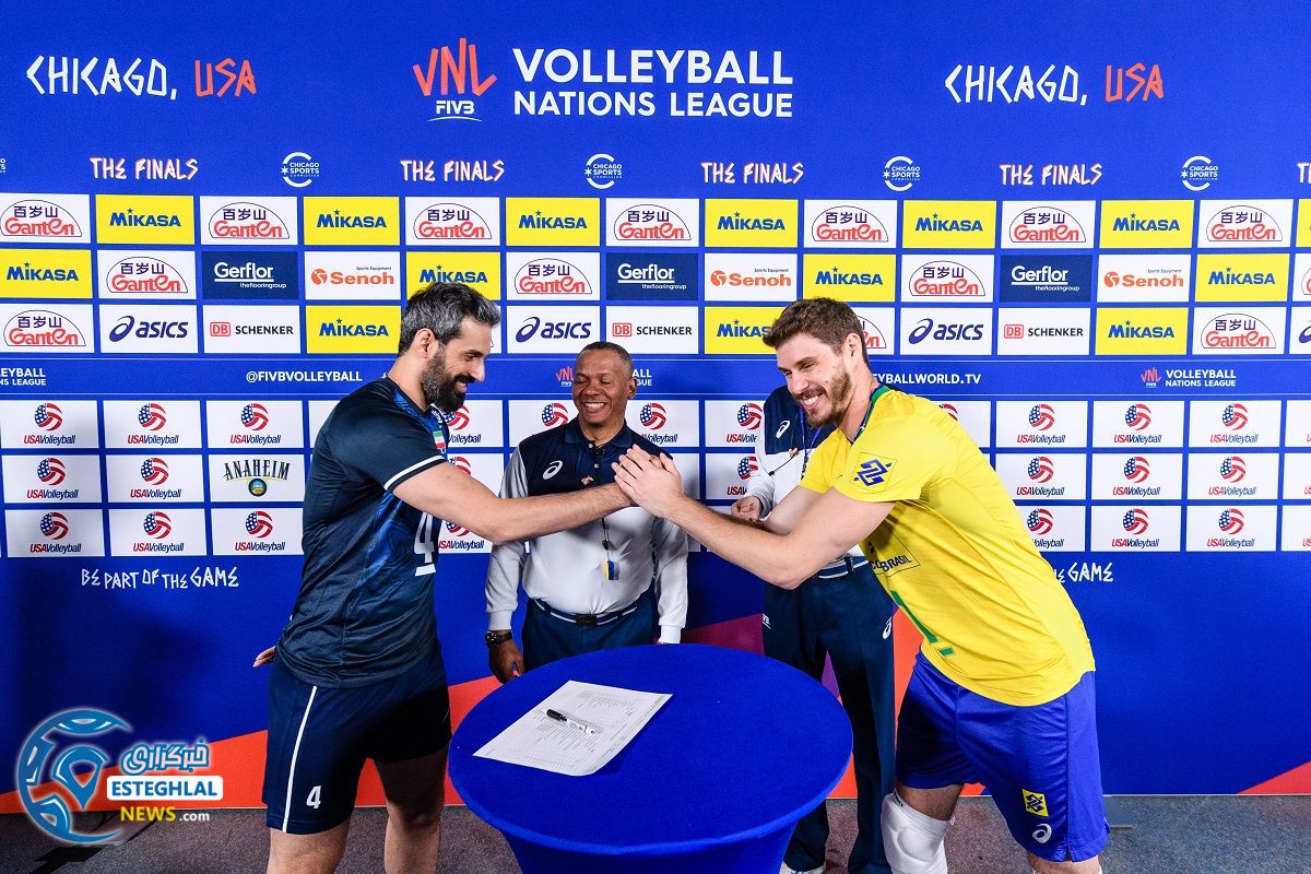 دیدار تیم های ملی والیبال برزیل و ایران