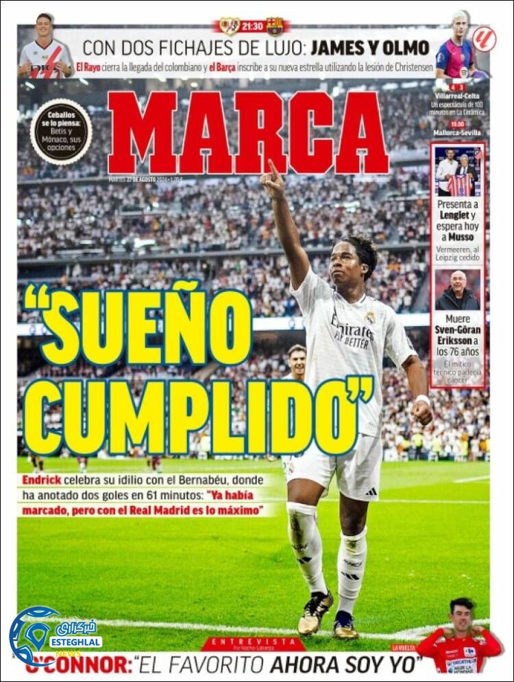 روزنامه ورزشی کارکا سه شنبه 6 شهریور 1403 