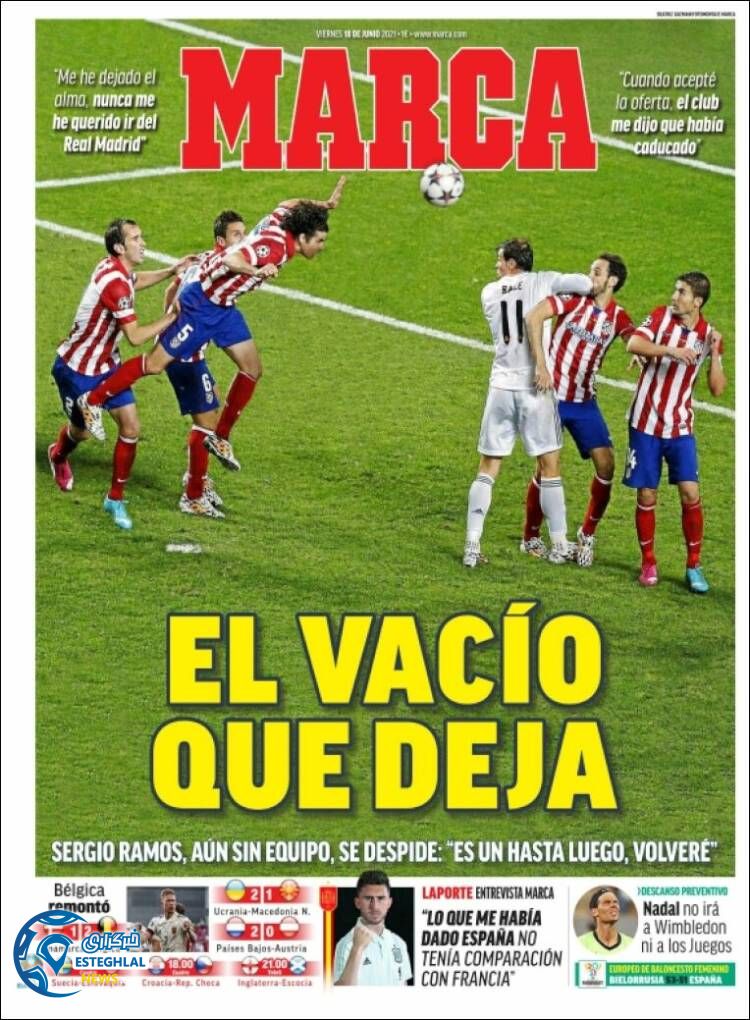 روزنامه ورزشی مارکا جمعه 28 خرداد 1400