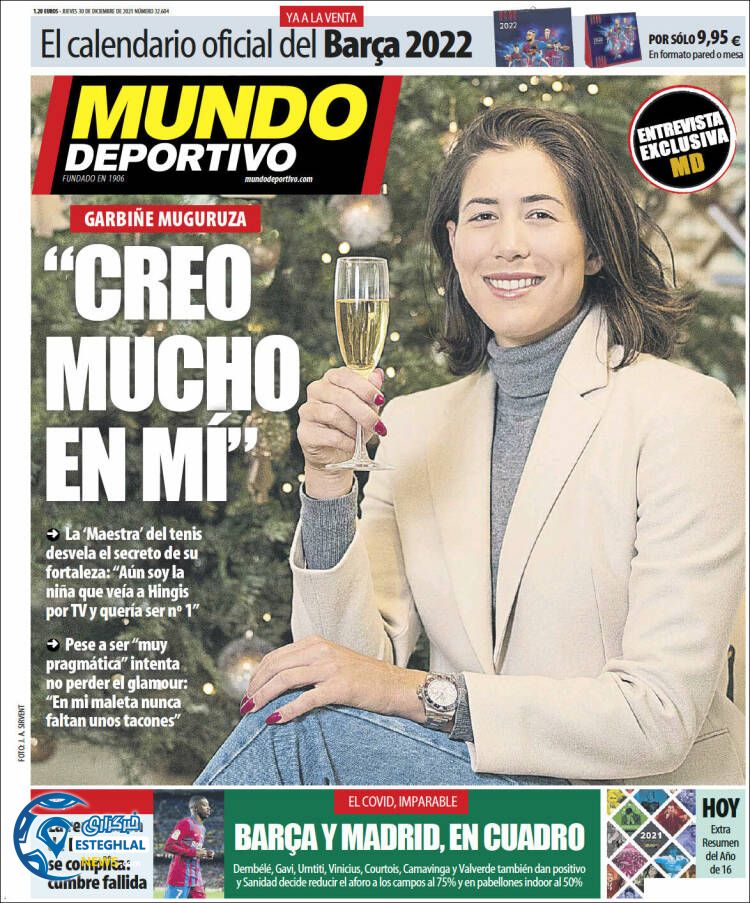 روزنامه ورزشی موندو دپورتیوو پنجشنبه 9 دی 1400