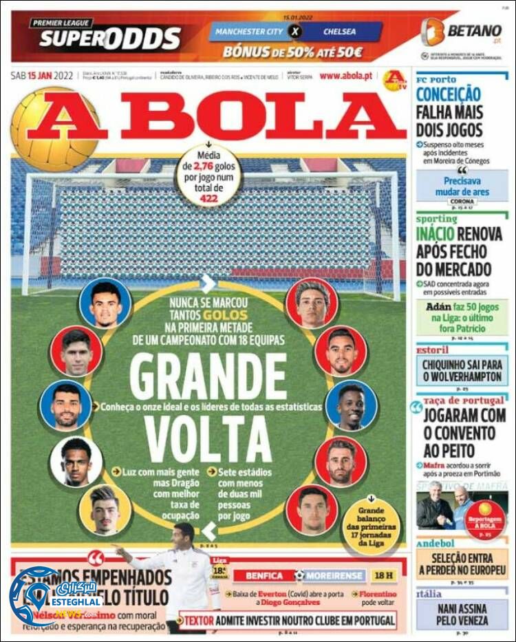 روزنامه ورزشی آبولا شنبه 25 دی 1400