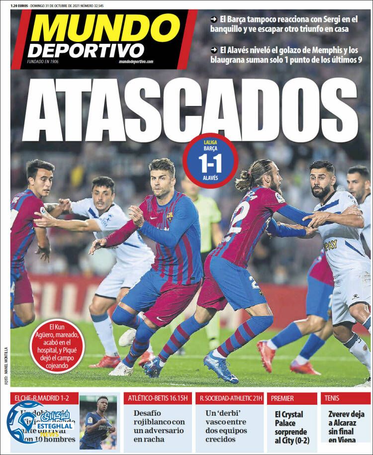 روزنامه ورزشی موندو دپورتیوو یکشنبه 9 آبان 1400