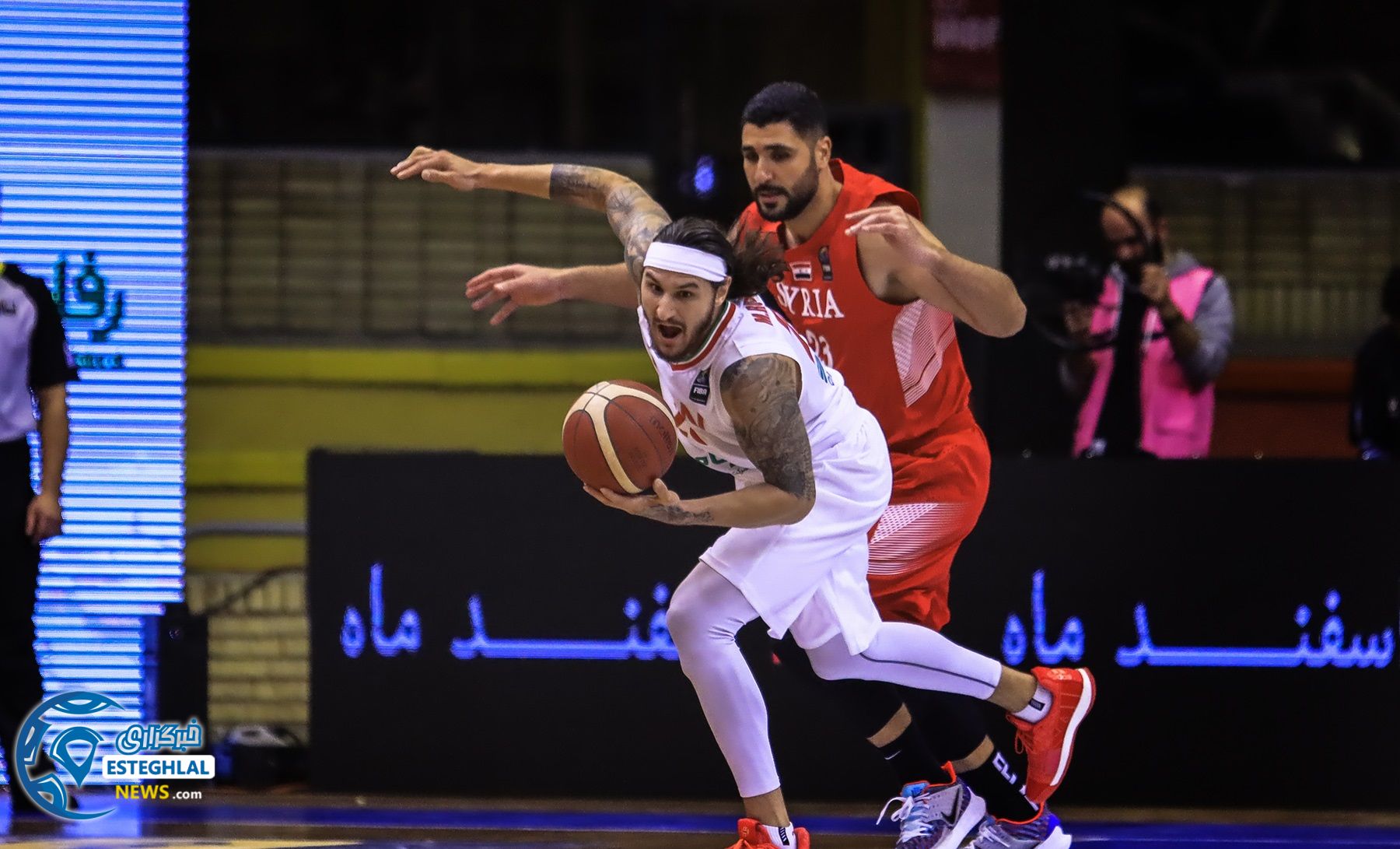 دیدار تیم های ملی بسکتبال ایران و سوریه