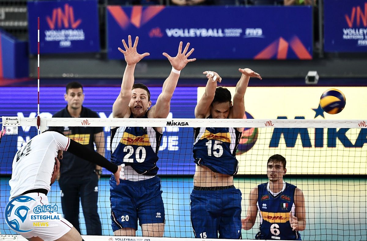 دیدار تیم ملی والیبال ایران و ایتالیا