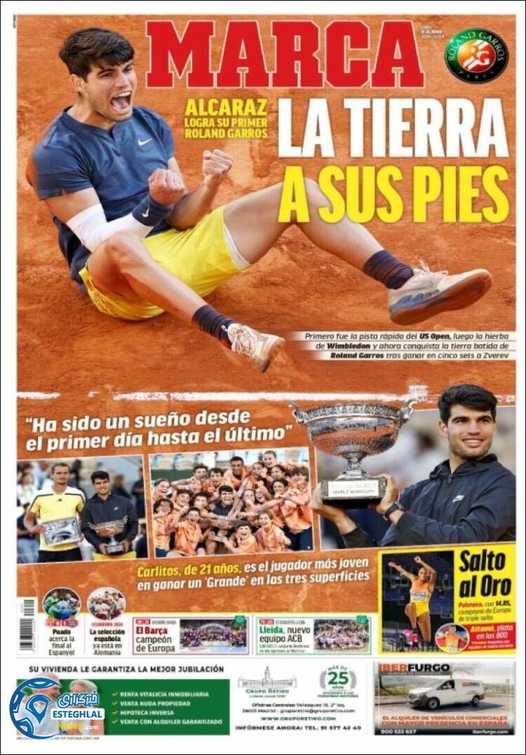 روزنامه ورزشی مارکا دوشنبه 21 خرداد 1403 