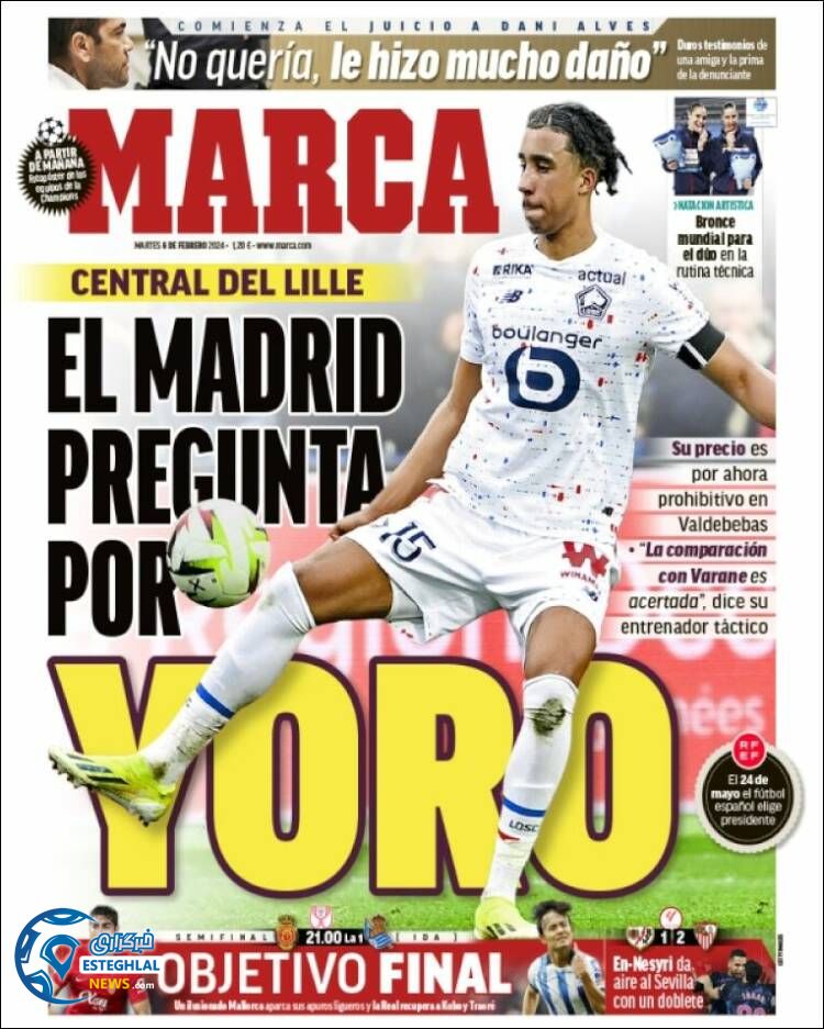 روزنامه ورزشی مارکا سه شنبه 17 بهمن 1402 