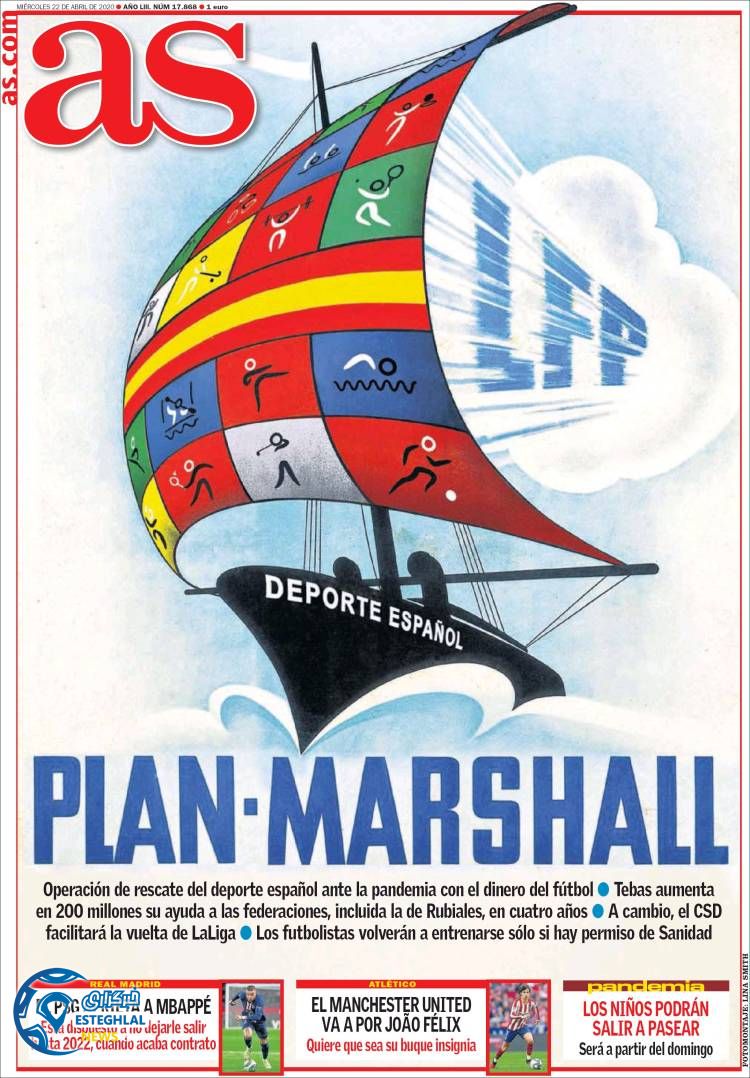 روزنامه ورزشی آاس چهارشنبه 3 اردیبهشت 1399