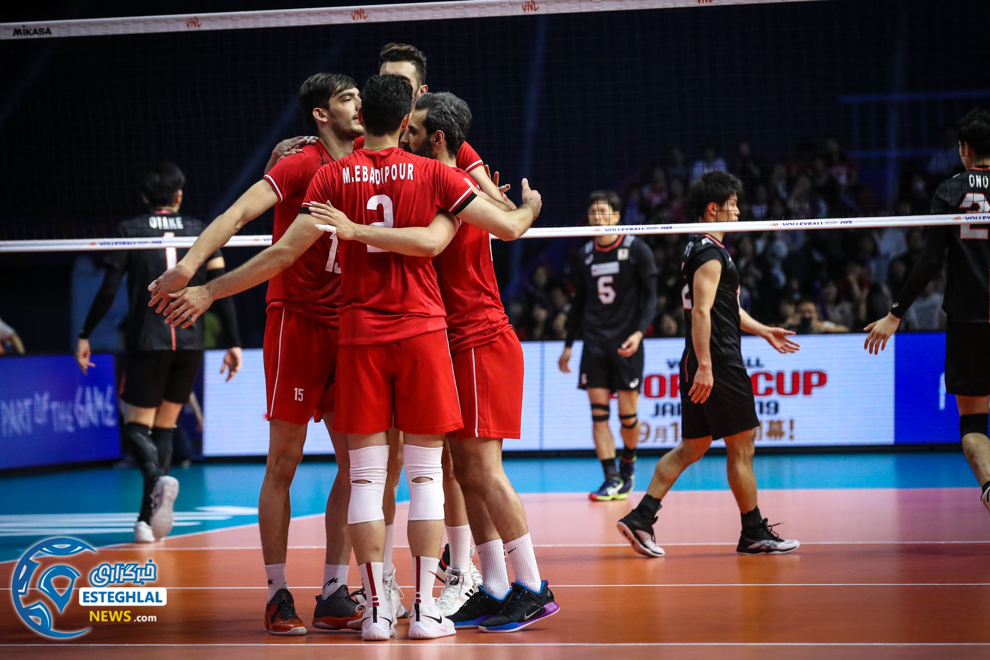 دیدار تیم های ملی والیبال ژاپن و ایران