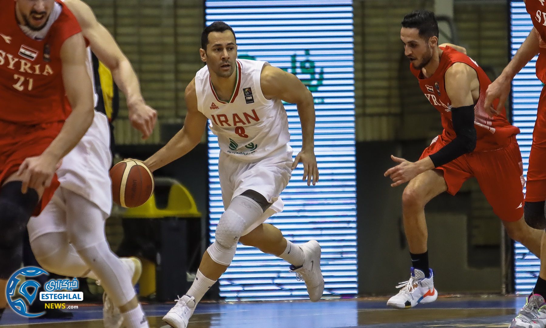 دیدار تیم های ملی بسکتبال ایران و سوریه