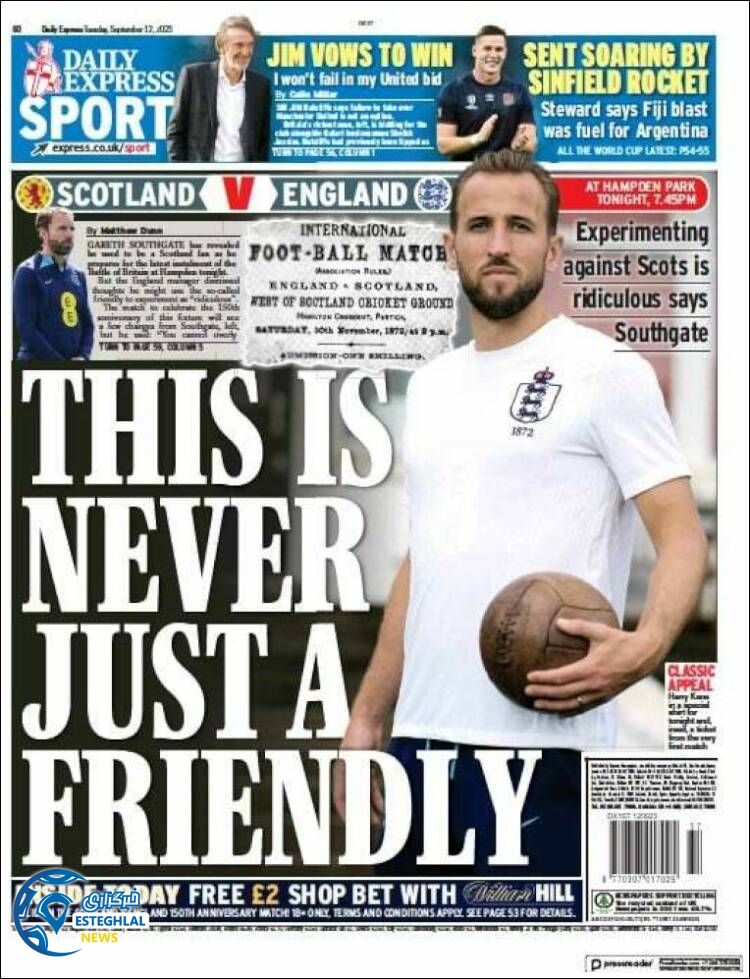 روزنامه ورزشی اکسپرس اسپورت سه شنبه 21 شهریور 1402 