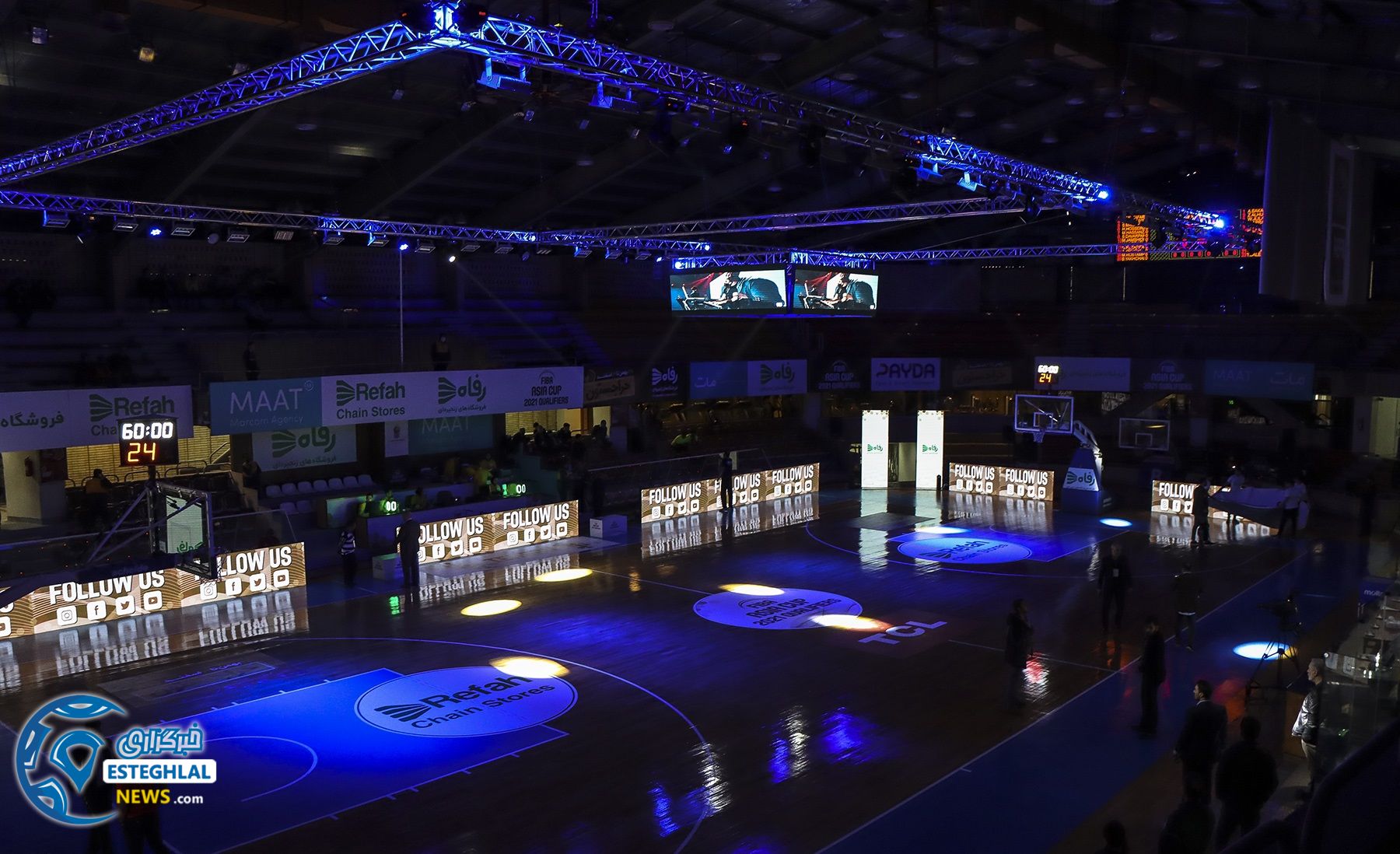 دیدار تیم های ملی بسکتبال ایران و سوریه