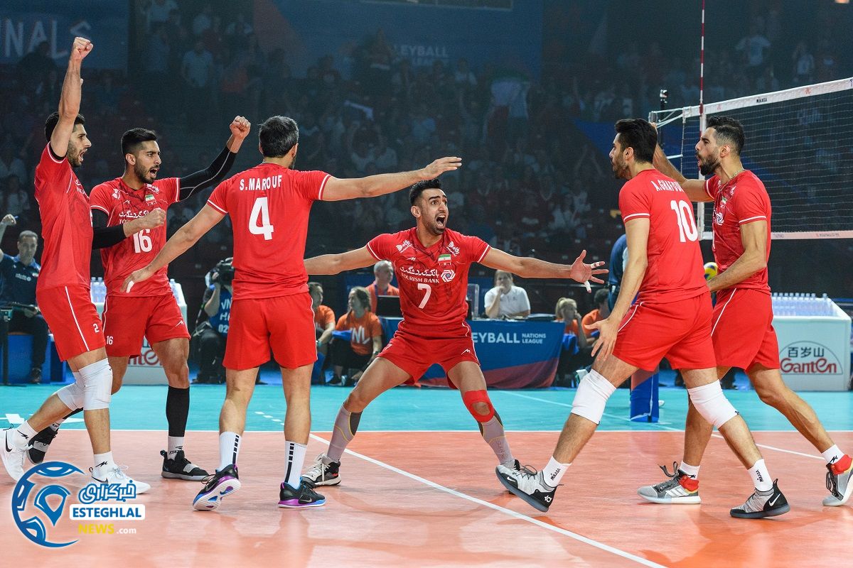 دیدار تیم های ملی والیبال لهستان و ایران
