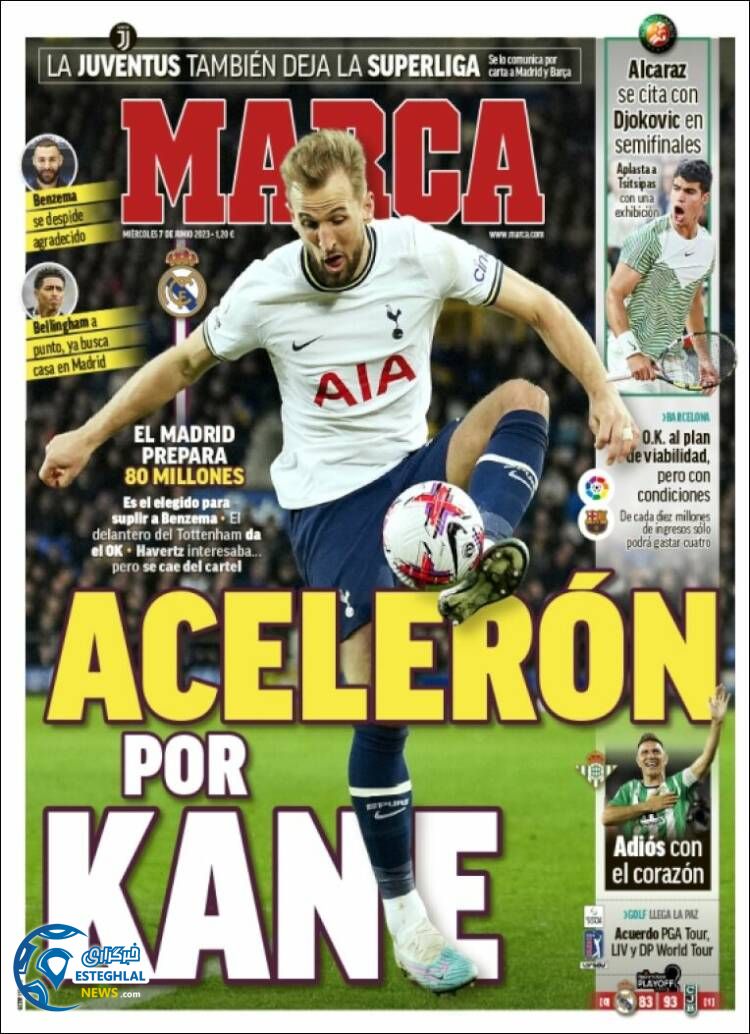 روزنامه ورزشی مارکا چهارشنبه 17 خرداد 1402 