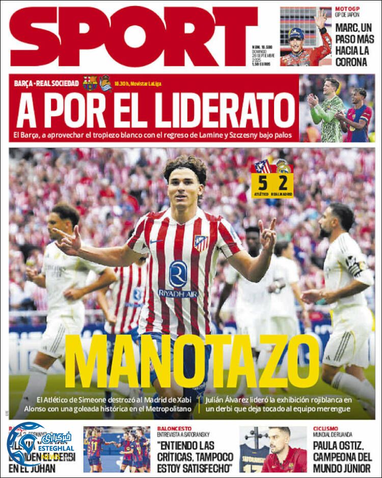 روزنامه ورزشی اسپورت  یکشنبه 6 مهر 1404 