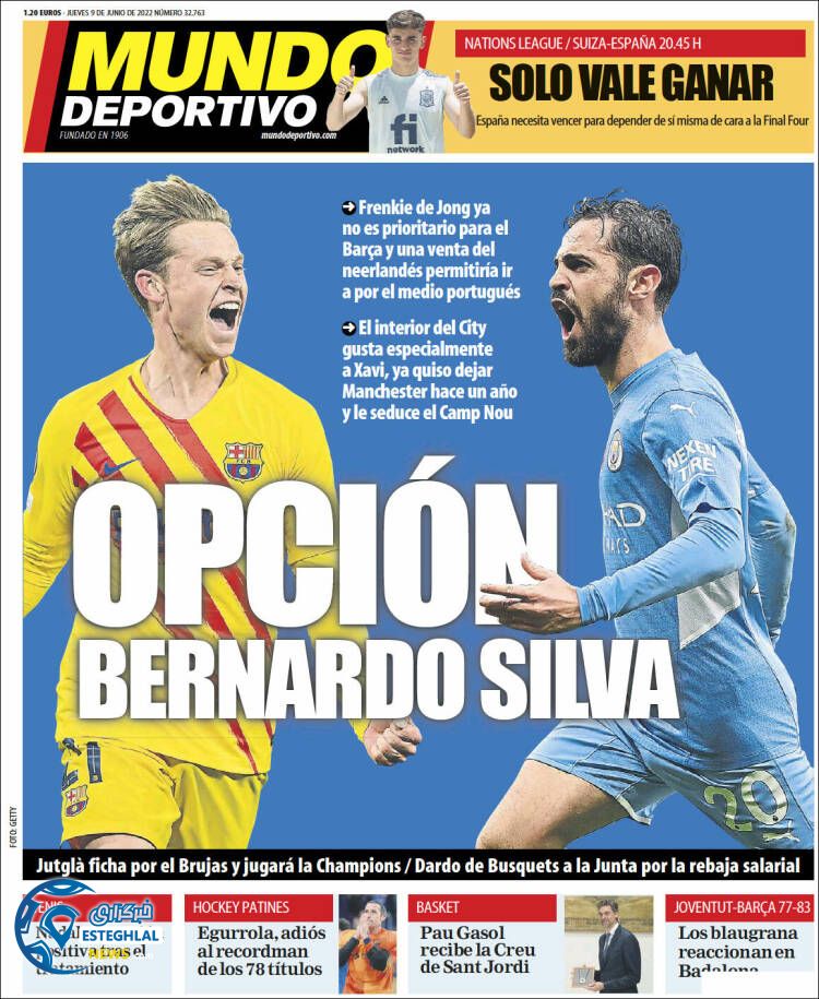 روزنامه ورزشی موندو دپورتیوو پنجشنبه 19 خرداد 1401