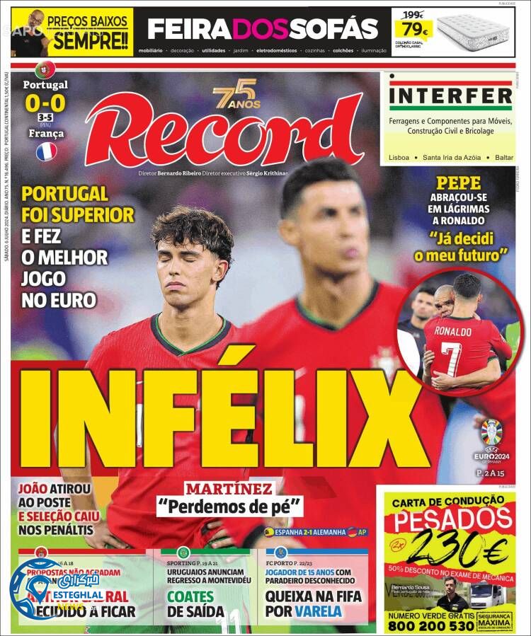 روزنامه ورزشی رکورد شنبه 16 تیر 1403 