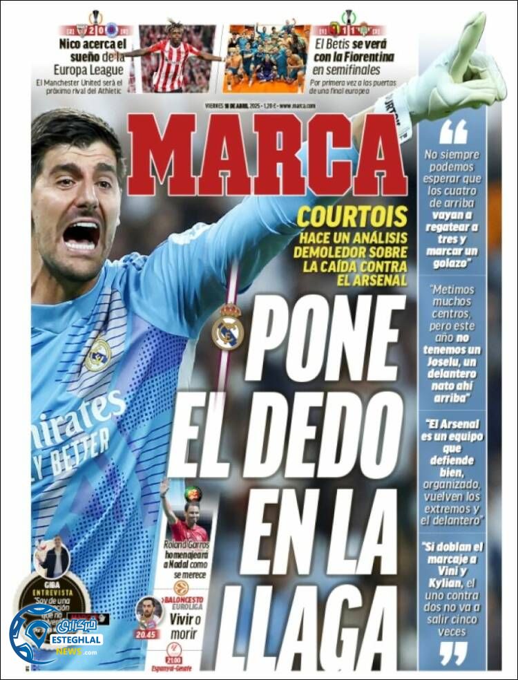 روزنامه ورزشی مارکا جمعه 29 فروردین 1404 