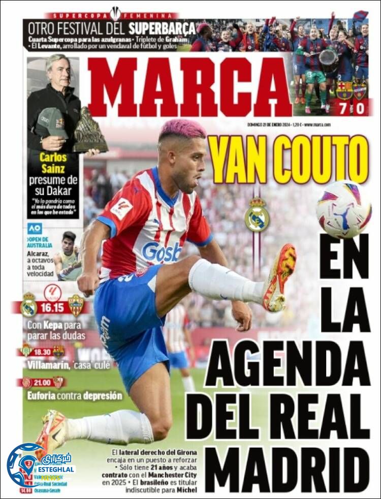 روزنامه ورزشی مارکا یکشنبه 1 بهمن 1402 