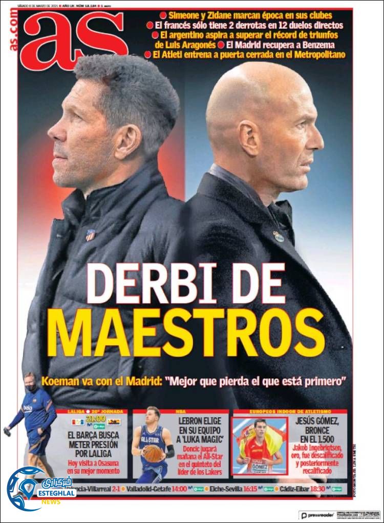 روزنامه ورزشی آاس شنبه 16 اسفند 1399