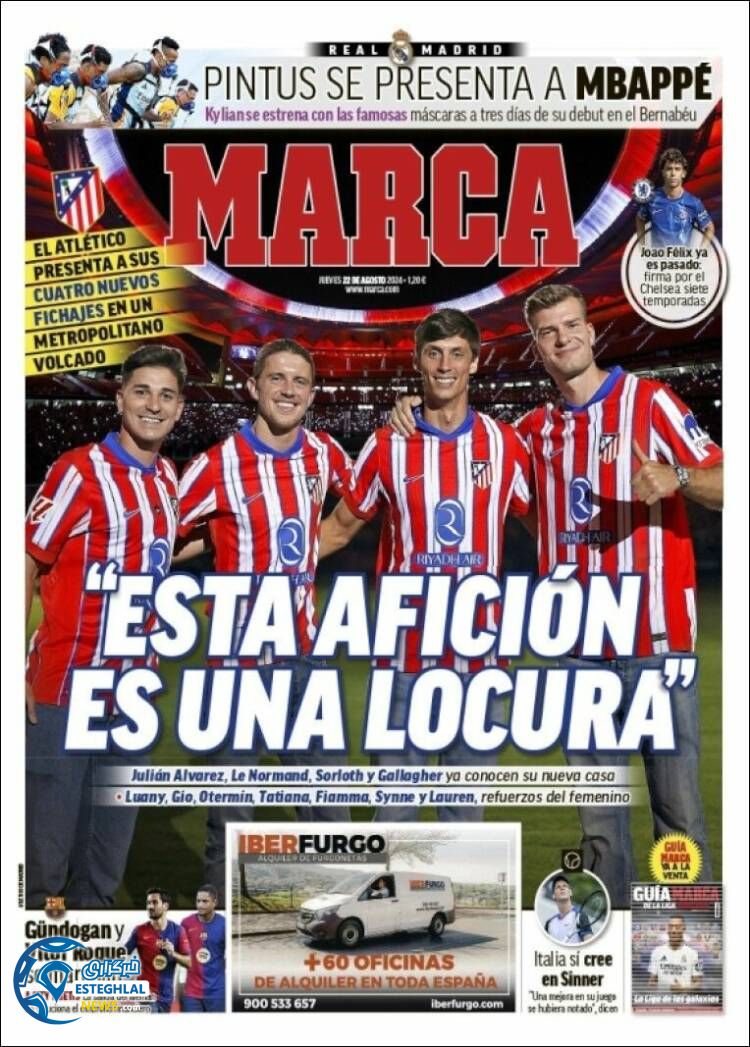 روزنامه ورزشی مارکا پنجشنبه 1 شهریور 1403 