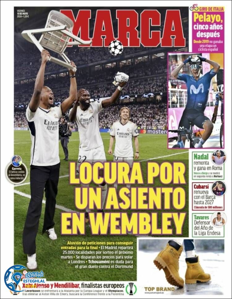 روزنامه ورزشی مارکا جمعه 21 اردیبهشت 1403 