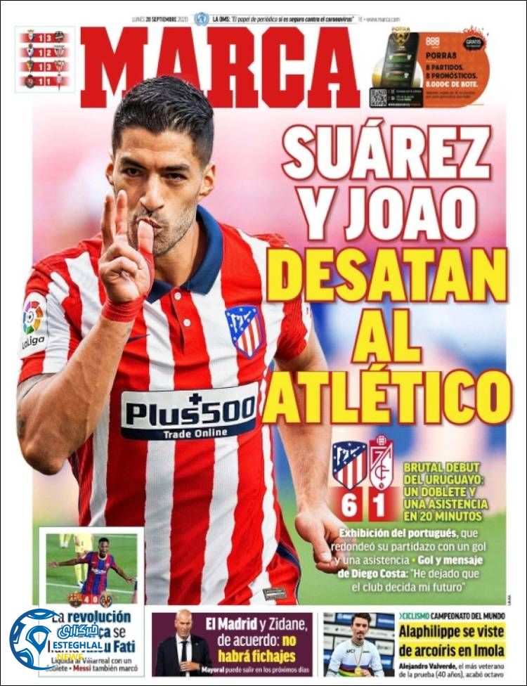 روزنامه ورزشی مارکا دوشنبه 7 مهر 1399