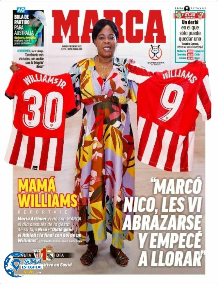 روزنامه ورزشی مارکا شنبه 25 دی 1400