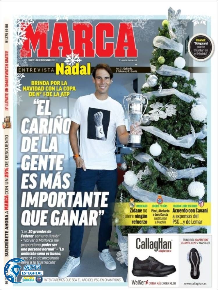 روزنامه ورزشی مارکا سه شنبه 3 دی 1398