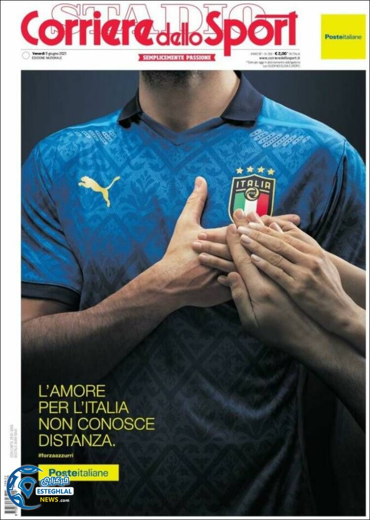 روزنامه ورزشی کوریره دلو اسپورت جمعه 21 خرداد 1400