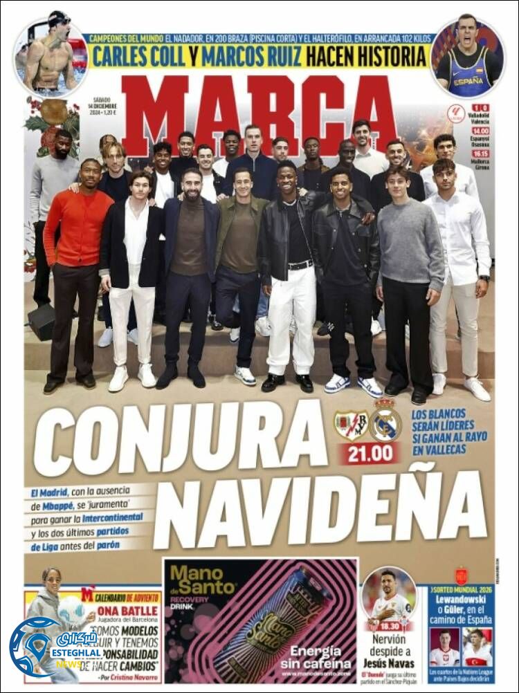 روزنامه  ورزشی مارکا شنبه 24 آذر 1403 