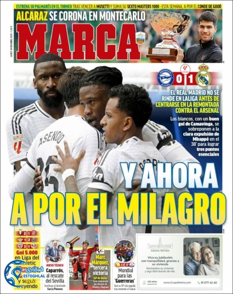 روزنامه ورزشی مارکا دوشنبه 25 فروردین 1404 