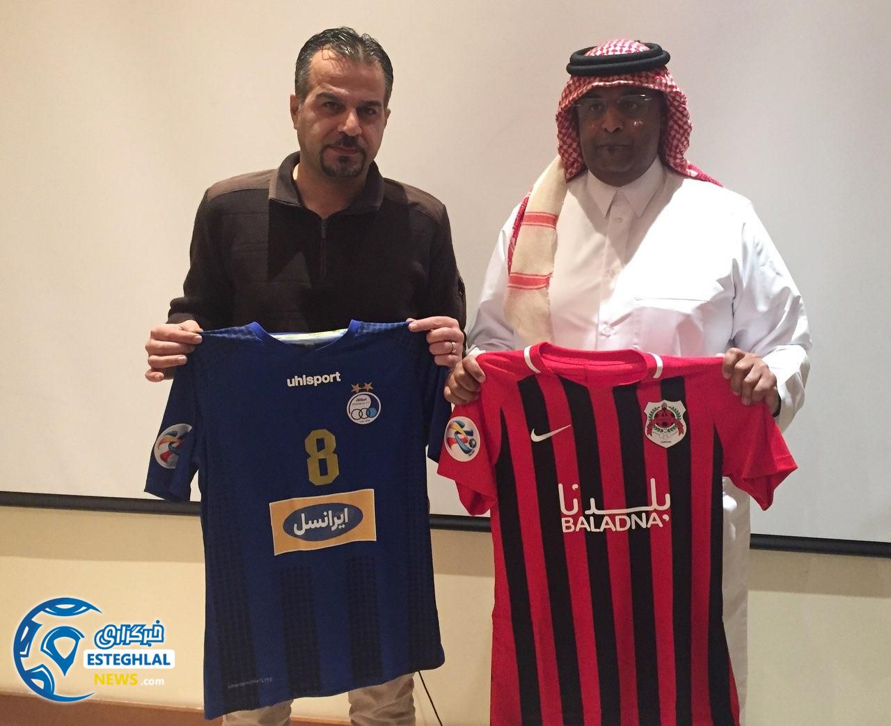 رونمایی از پیراهن الریان و استقلال