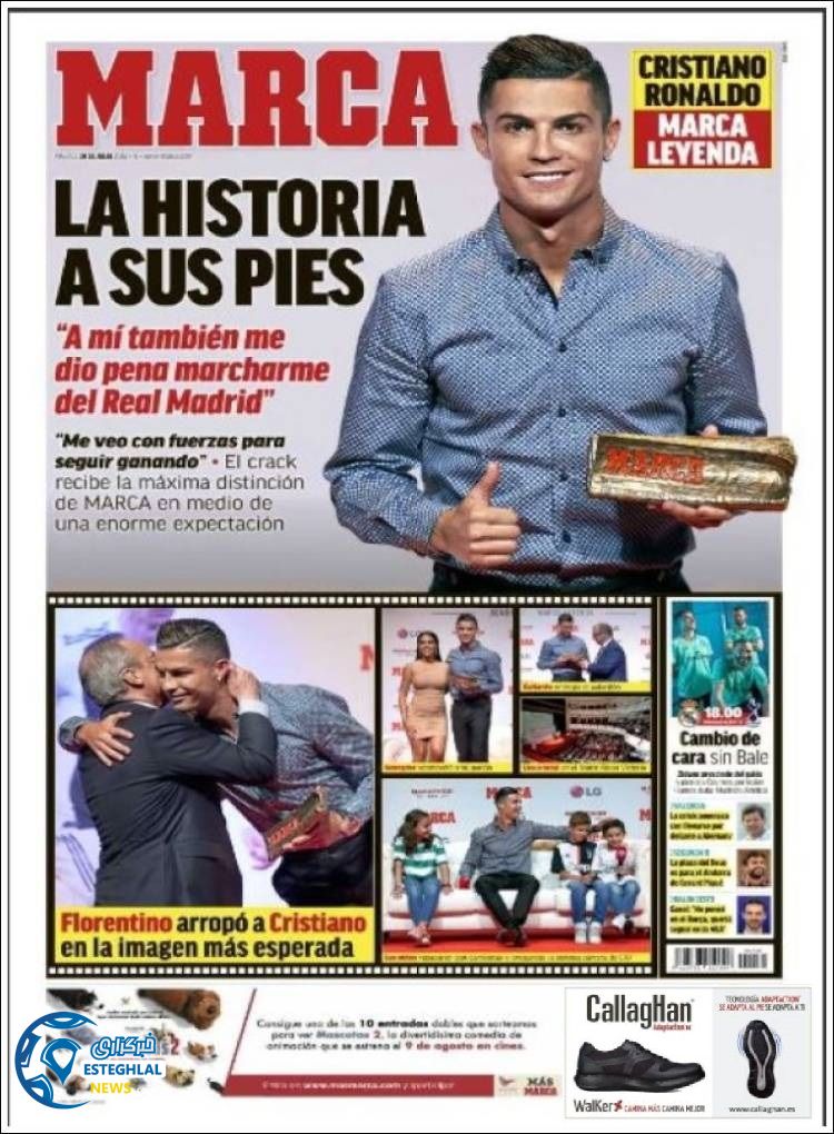 روزنامه ورزشی مارکا سه شنبه 8 مرداد 1398