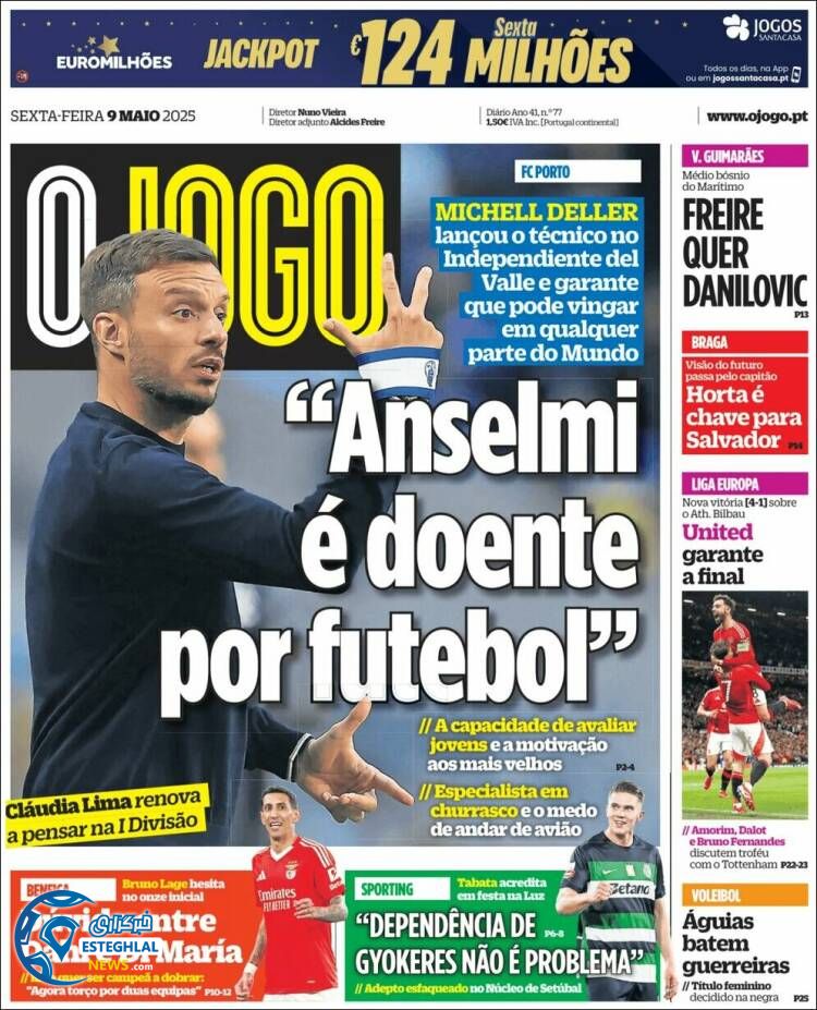 روزنامه ورزشی اوجوگو جمعه 19 اردیبهشت 1404 