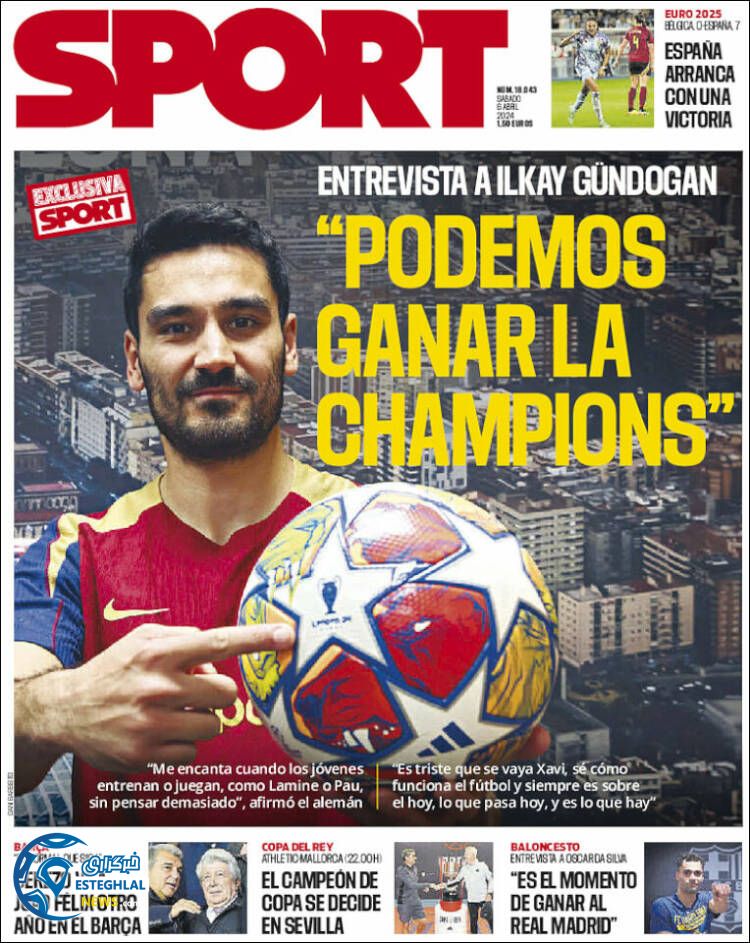 روزنامه ورزشی اسپورت شنبه 18 فروردین 1403 