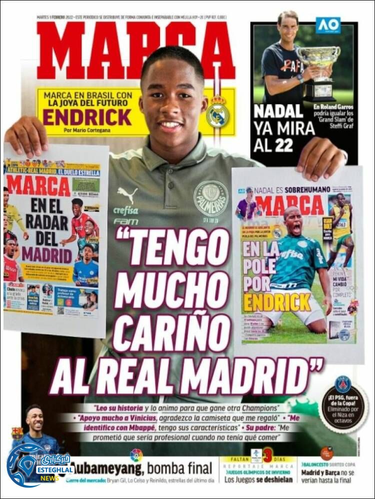 روزنامه ورزشی مارکا سه شنبه 12 بهمن 1400