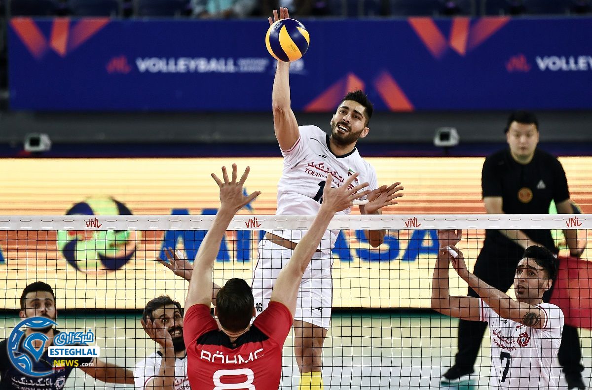 دیدار تیم ملی والیبال ایران و آلمان