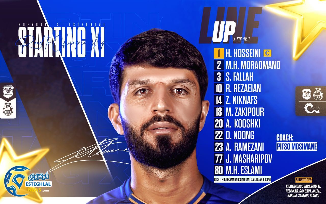 ترکیب استقلال مقابل خیبر خرم آباد