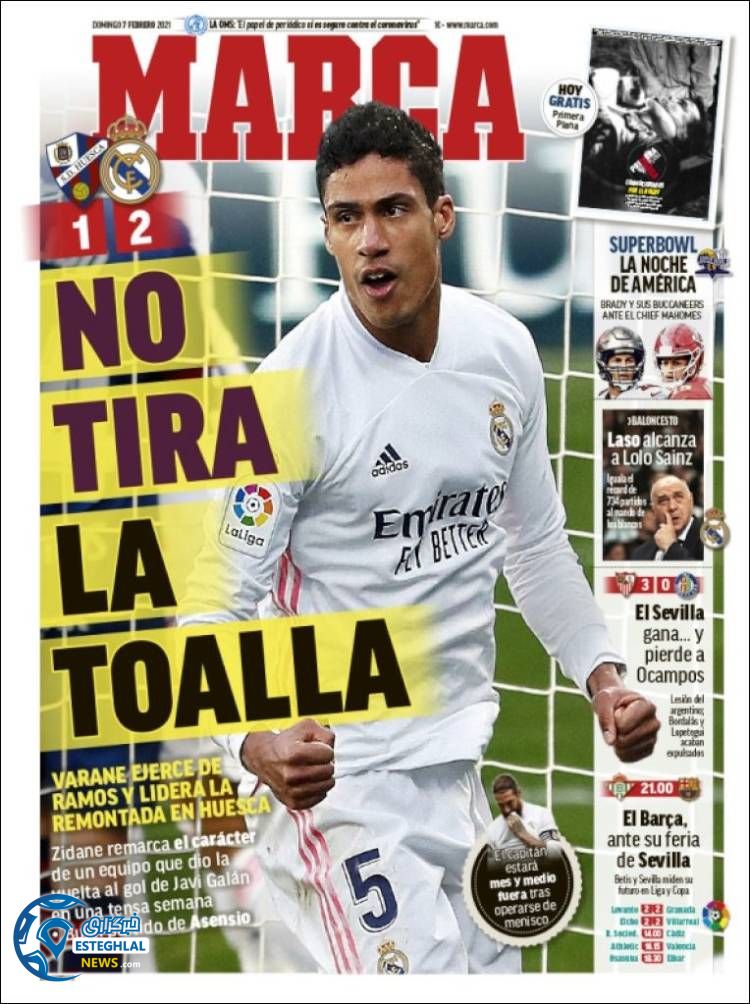 روزنامه ورزشی مارکا یکشنبه 19 بهمن 1399