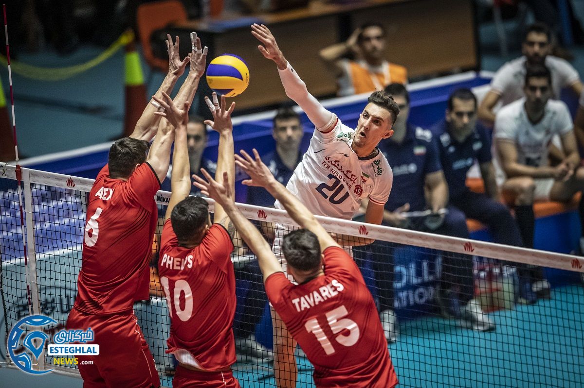 دیدار تیم های ملی والیبال ایران و پرتغال