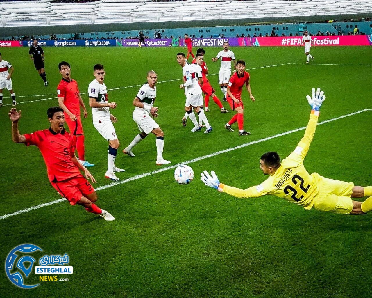 کره جنوبی 2-1 پرتغال&nbsp;
