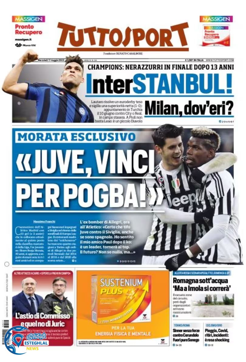 روزنامه ورزشی توتو اسپورت چهارشنبه 27 اردیبهشت 1402 