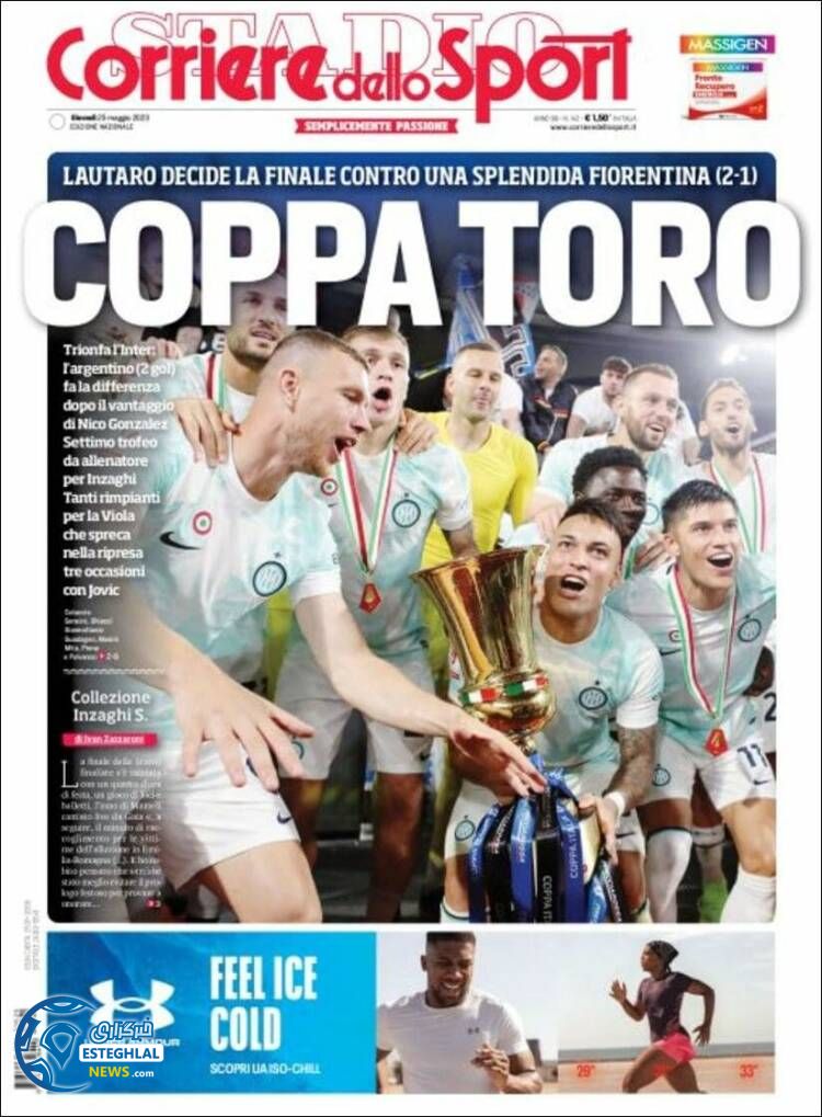 روزنامه ورزشی کوریره دلو اسپورت پنجشنبه 4 خرداد 1402 