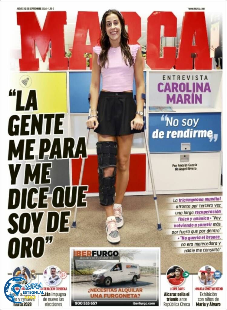 روزنامه  ورزشی مارکا پنجشنبه 22 شهریور 1403 