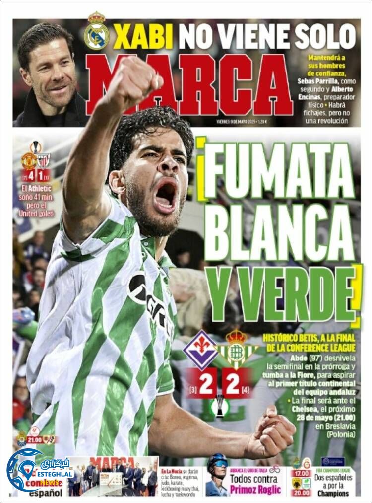 روزنامه ورزشی مارکا جمعه 19 اردیبهشت 1404 