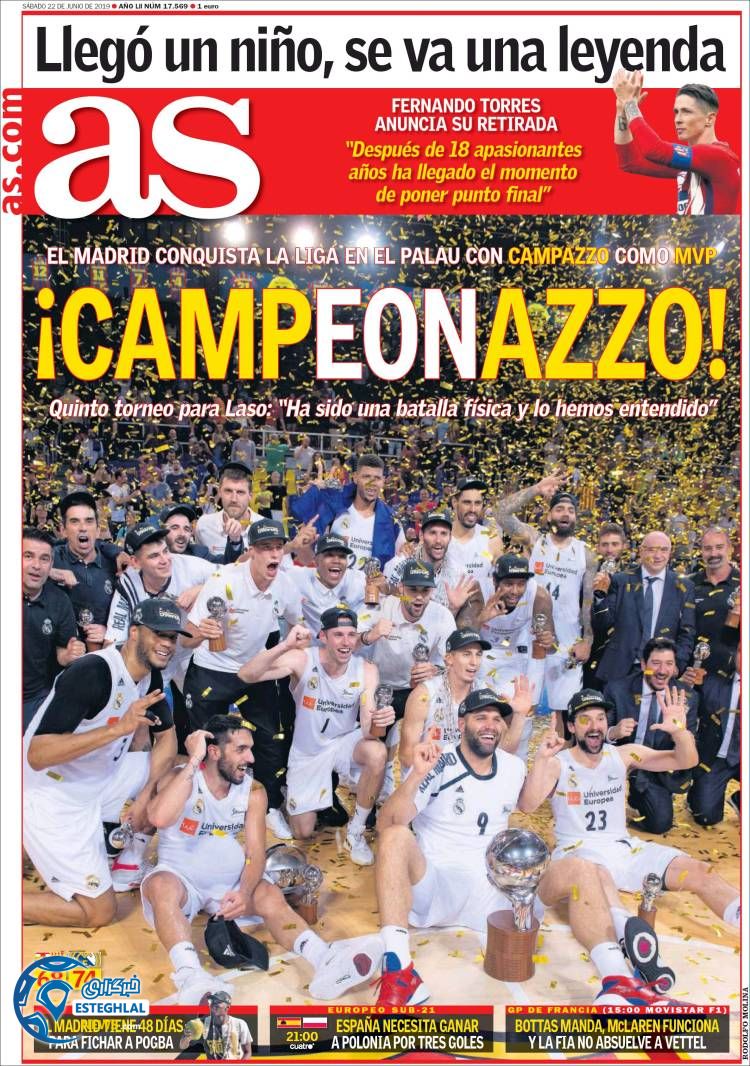 روزنامه ورزشی آاس شنبه 1 تیر 1398