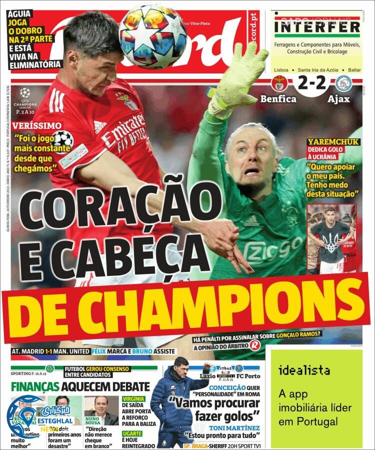 روزنامه ورزشی رکورد پنجشنبه 5 اسفند 1400