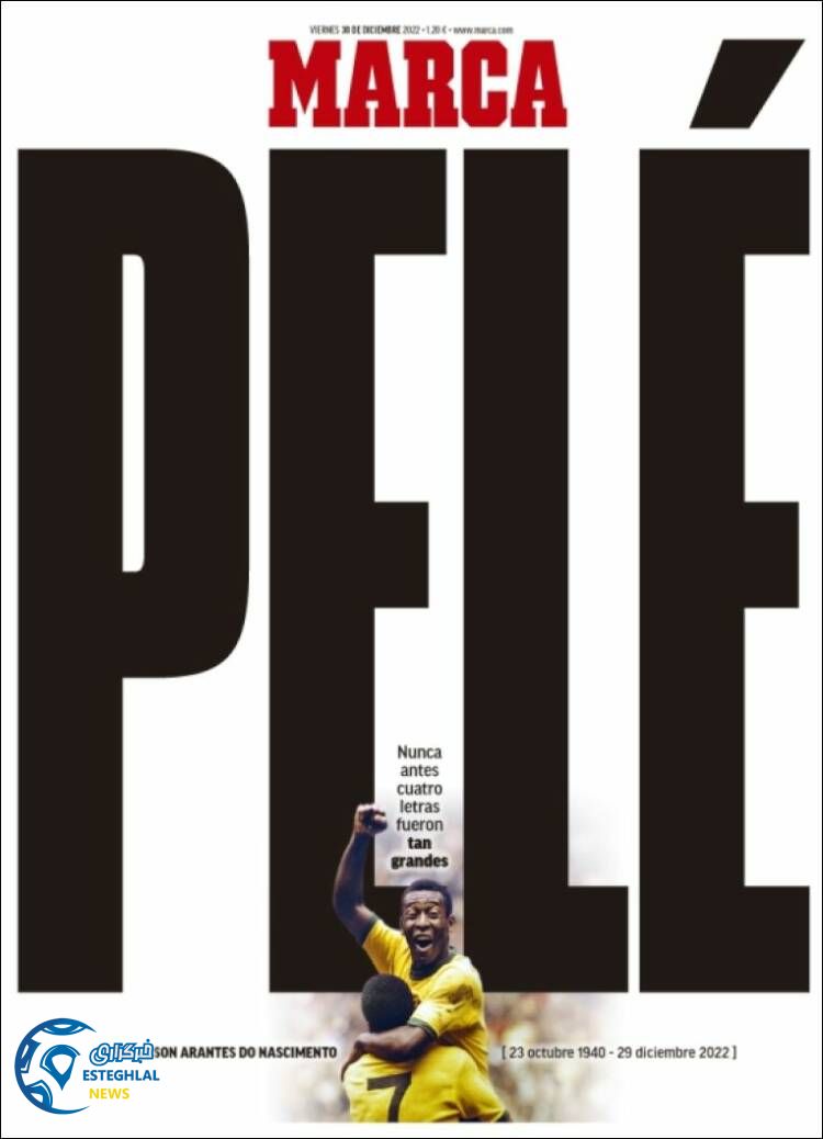 روزنامه ورزشی مارکا جمعه 9 دی 1401 