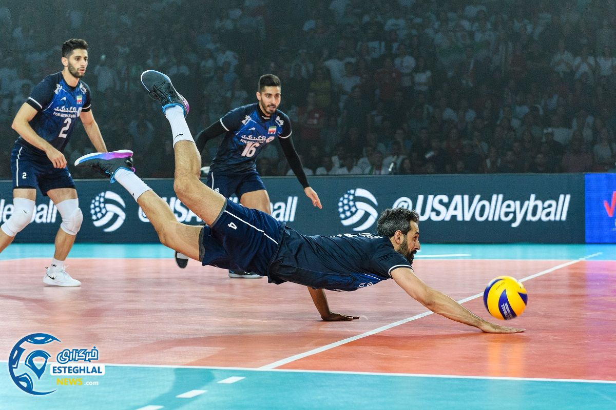 دیدار تیم های ملی والیبال برزیل و ایران